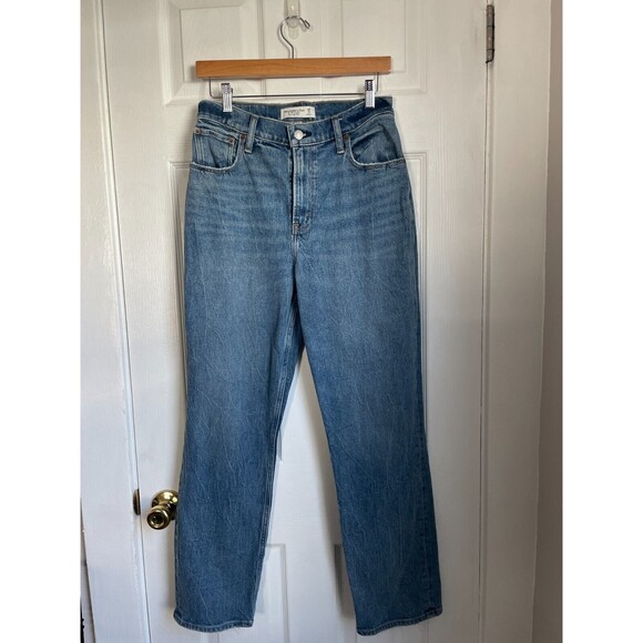 Abercrombie & Fitch Jeans Womens 28/6S The '90s Straight Ultra High Rise Curve - Picture 1 of 10